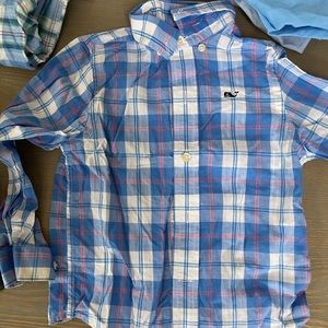 Boys Plaid Vineyard Vines Button-down Shirt- 3T